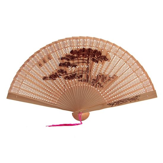 나무향 전통 부채/접이식부채 여름부채 나무부채 판촉