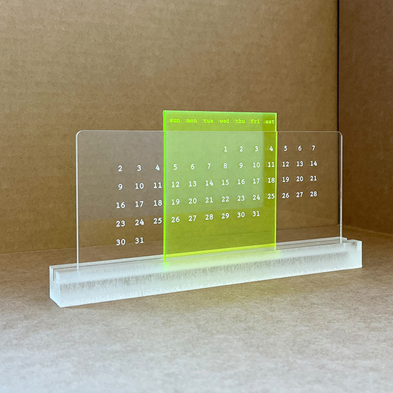 아크릴 감성 만년달력 (5colors)