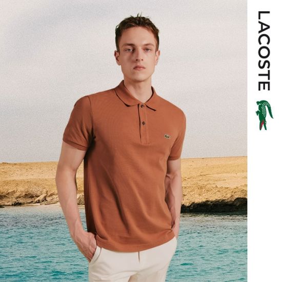 [라코스테] 남여공용 슬림핏 폴로 반팔 카라티