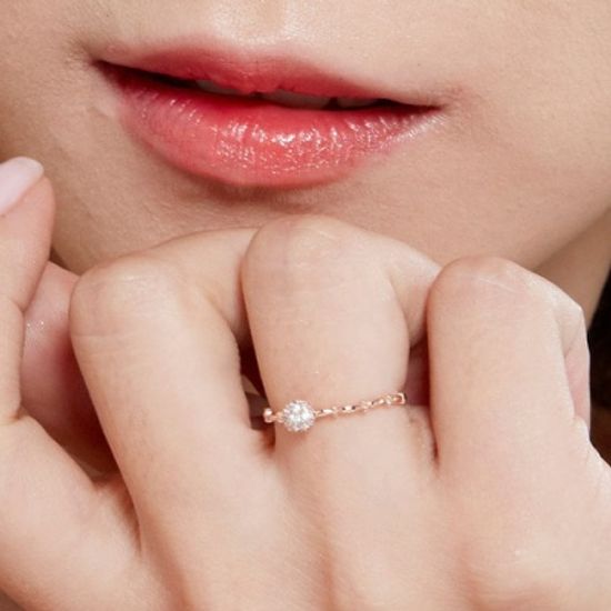 14K 로맨틱 미러볼 반지