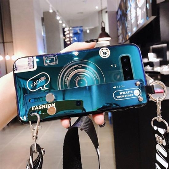 갤럭시S9/S9플러스/카메라 스트랩 유광 실리콘 케이스