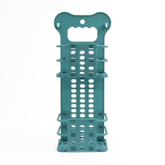 2단 벽걸이 접이식 수납바구니 부착식 욕실 주방선반