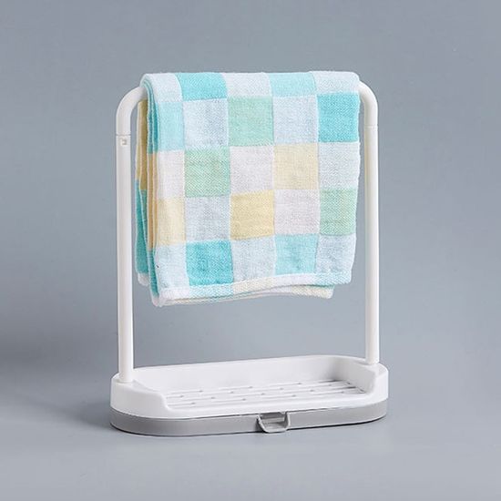 물빠짐 수세미+행주 거치대(그레이) 싱크대 행주걸이