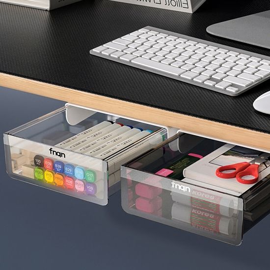 무타공 공간활용 슬라이딩 데스크 선반 히든서랍 AD30