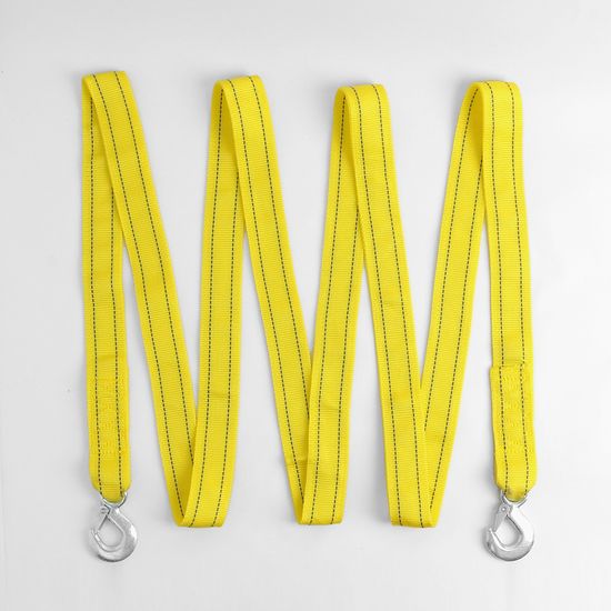 5M 고리형 차량용 견인로프(5톤) (형광옐로우)