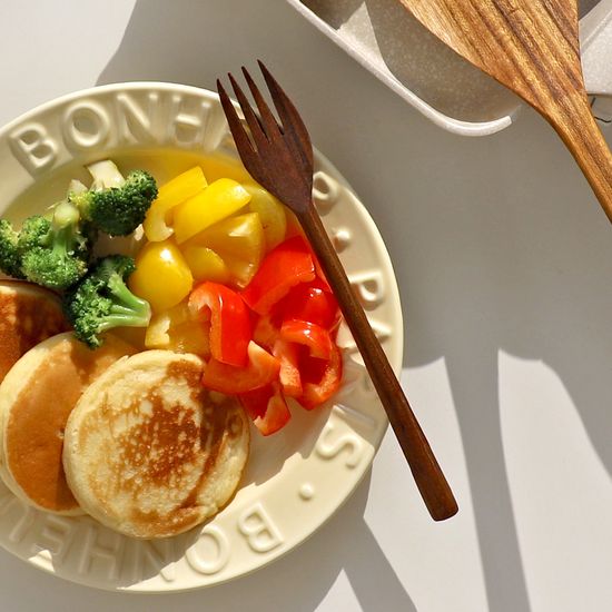 오 티크 우드 포크 1p