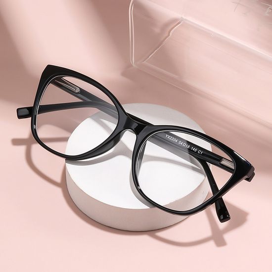 블루라이트 차단 캣아이 뿔테 안경 여성 패션 안경테