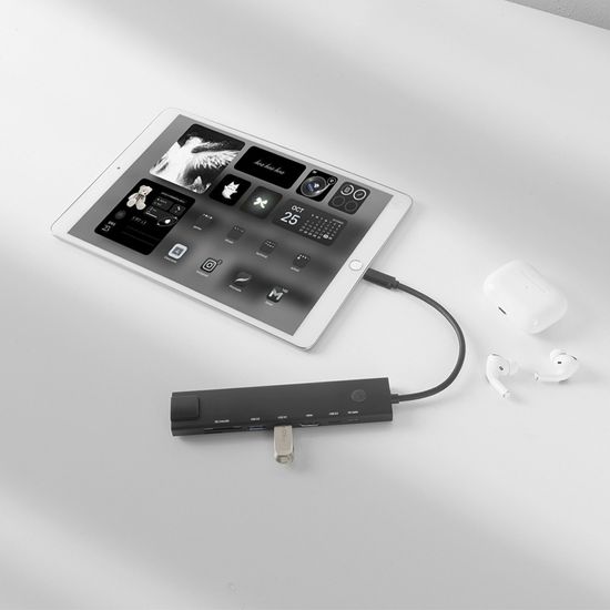 아이노트 8IN1 C타입 멀티 허브 화면잠금 CH63P