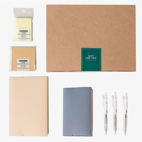 단순생활 포켓 불렛저널 레더노트 문구세트 노트세트