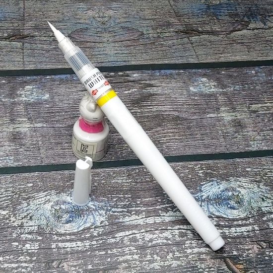 쿠레타케 지그 카투니스트 화이트 브러쉬/붓펜 CNBW