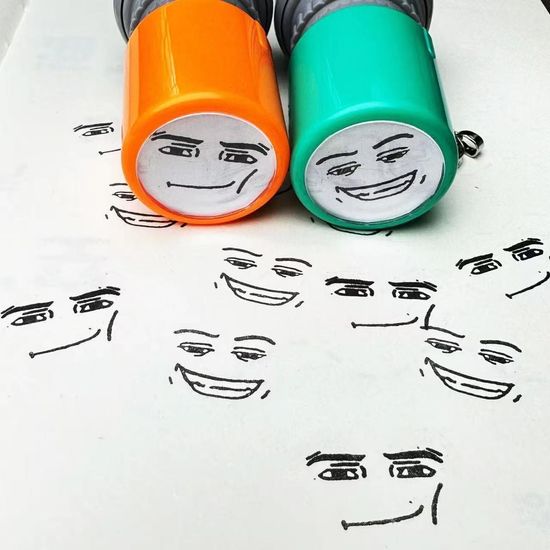 얼굴 표정 도장 스탬프 다꾸 다이어리 꾸미기 스탬프