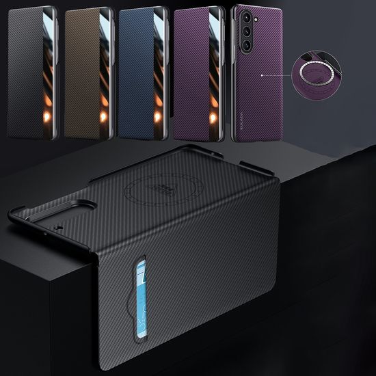 갤럭시z폴드 7 6 5 4 가죽 카본 맥세이프 카드 케이스