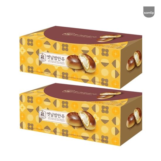 [1+1] 삼립 주종발효 옛날 밤만쥬 30개입 (총 2곽)