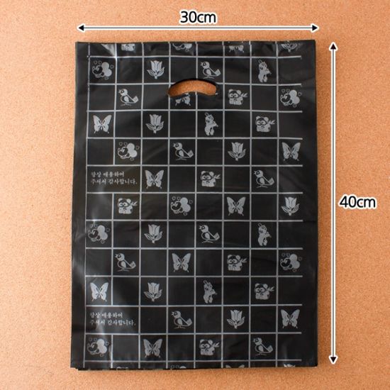 100p 양장비닐봉투(블랙)(30)/쇼핑몰판매용