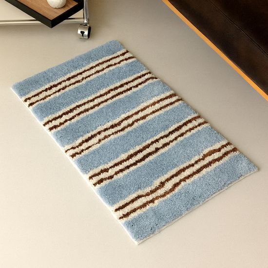 TGL 푹신한 스트라이프 욕실 발매트