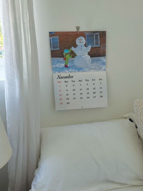 2026 유럽 감성 사진 벽걸이 달력