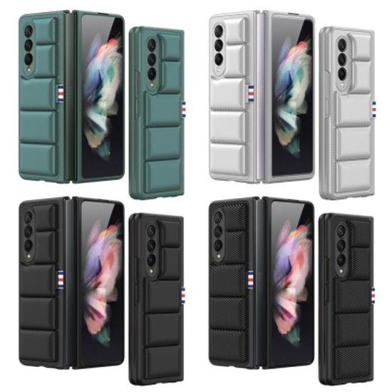 갤럭시 Z폴드3 겨울 단색 퀄팅 에어쿠션 패딩 케이스