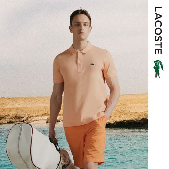 [라코스테] 남여공용 슬림핏 폴로 반팔 카라티