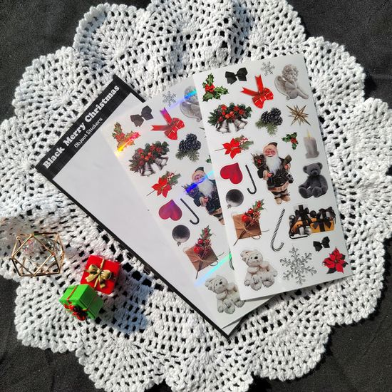 블랙크리스마스 오브젝트 씰스티커