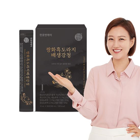 [천호엔케어] 쌍화흑도라지 배생강청 10ml * 30포
