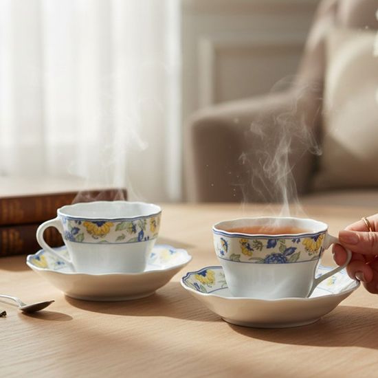 후첸로이터 파피용 커피잔 소서 1인조 세트 230ml