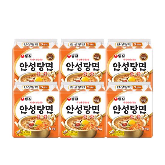 농심 안성탕면 125g 30개