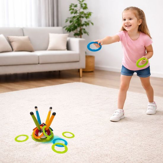 무당벌레 3in1 어린이줄넘기링던지기로켓운동놀이세트