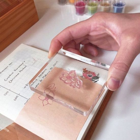 Miccudo 콜라주 클리어 스탬프 (1. Flower Sleepless)