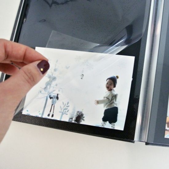 비팬시 미니흑지접착양장앨범 사진앨범