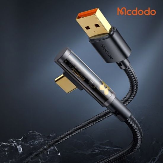 아이스 90도 USB-A to C타입 고속충전 케이블 CA338