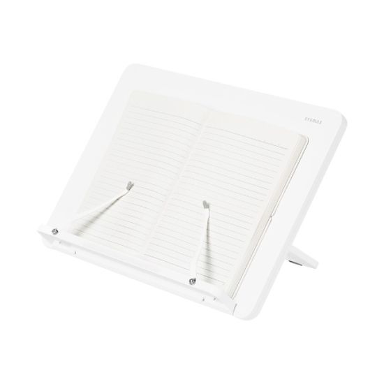 파스텔 화이트 독서대 각도조절 플립 책받침대