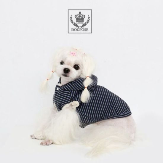 (도그포즈) 강이지 고양이 유니퍼피 후드점퍼 브라운[