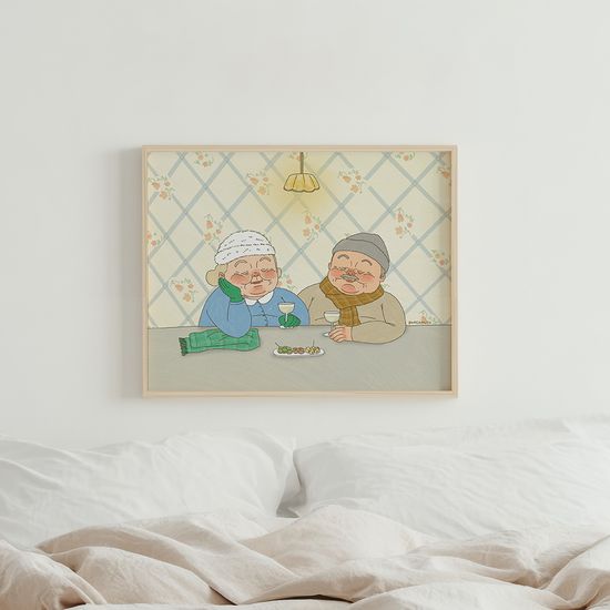 하루의 마무리, 봄사무소 작가 그림