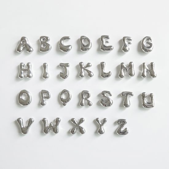 써지컬스틸 이니셜 나비 키링