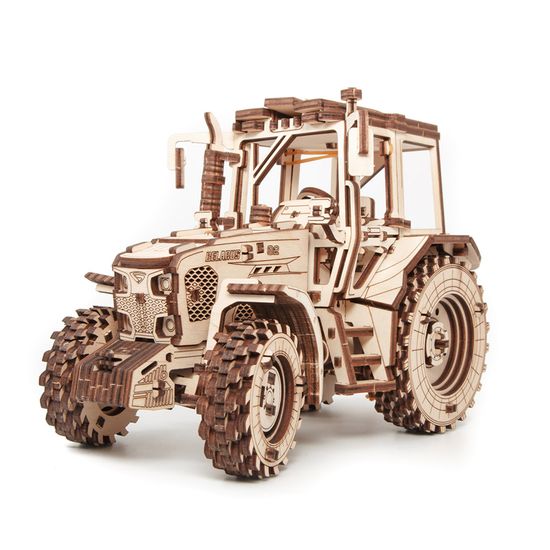DIY 나무 조립 키트 입체 퍼즐 트랙터 BELARUS-82
