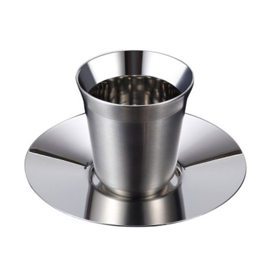 감성캠핑 이중 스텐 커피잔세트 더블월 스텐컵앤소서