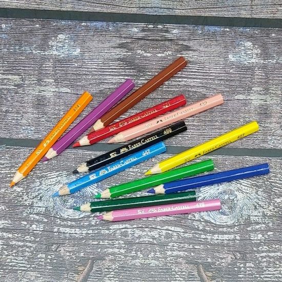 파버카스텔 유성색연필 미니 지관 12색 115851 10개