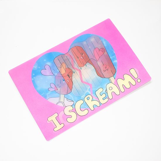I Scream 렌티큘러 엽서