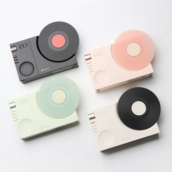 레트로 블루투스 스피커 미니 LP플레이어 디자인