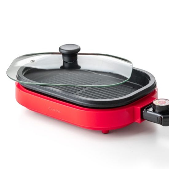 1인용 가정용 미니 전기그릴 전기팬 (뚜껑포함)