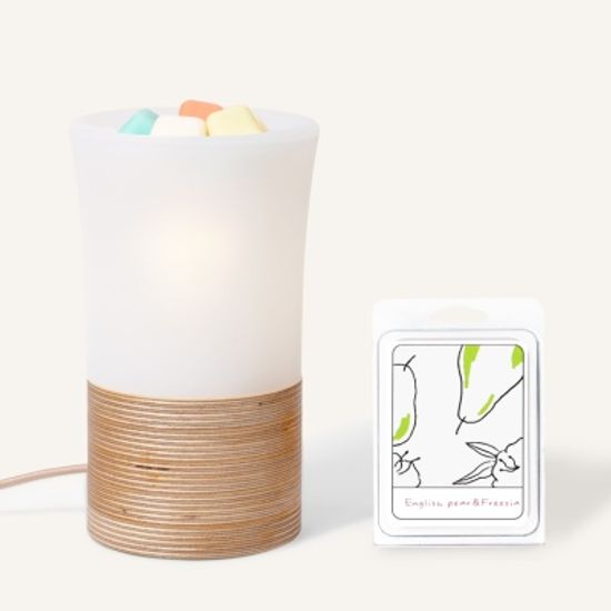 큐브캔들워머 노가 스타터팩 내추럴우드