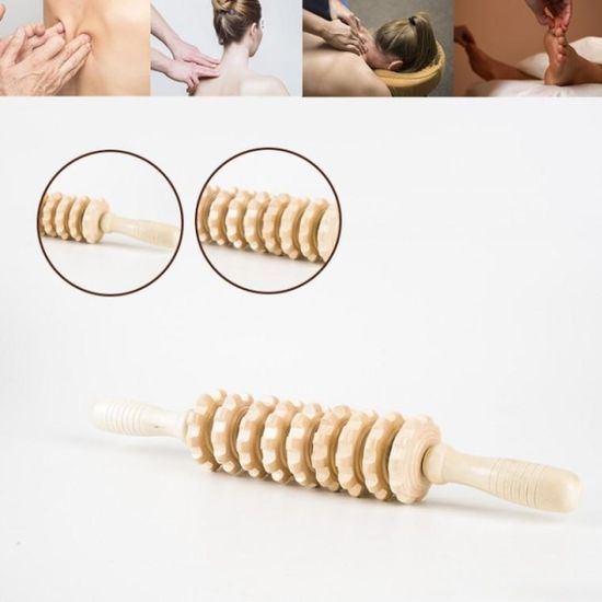 원목 다용도 마사지 롤러 스틱