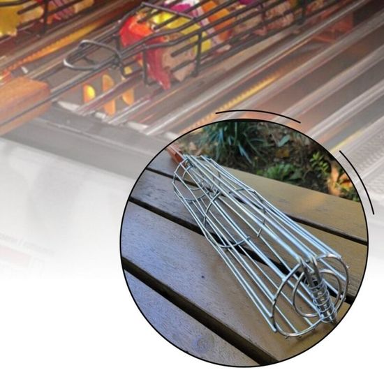 [와인앤쿡]바비큐 롱 그릴 바스켓 1개