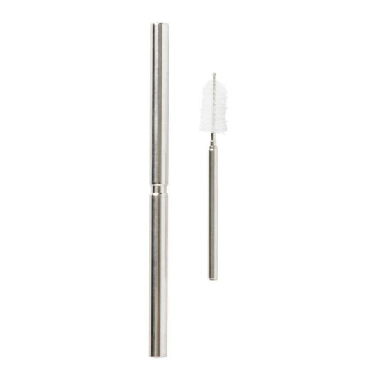 아트박스 2단 스틸빨대, 세척솔 세트
