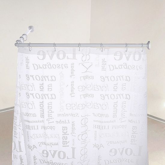 넥슨 코너형 욕실 샤워 가림막 가리개 커튼봉 압축봉