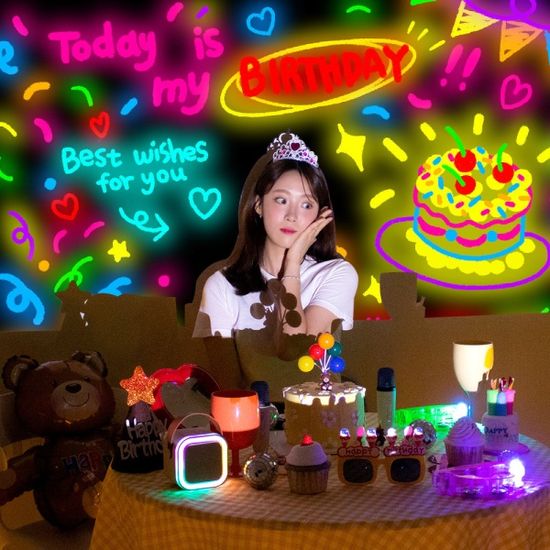 생일 파티용품 생일축하 이벤트 하트빔 22종 풀세트