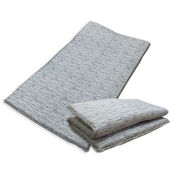 줄무늬 바닥요매트 3단 접이식 토퍼 더블 2인용[WBF91