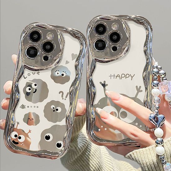 갤럭시 a32 a34 a33 a31 a35 캐릭터 미러 물결 케이스