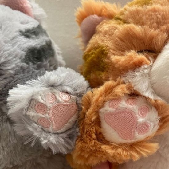 무릎인형★잠자는 쓰야쓰야 줄무늬 고양이 