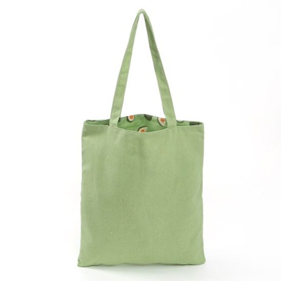 상큼 후르츠 양면 에코백 아보카도 데일리 천가방